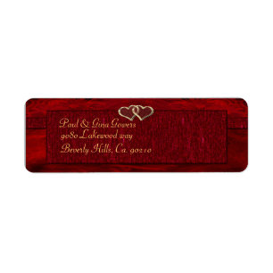 Etiqueta Dos anillos Bodas dorados