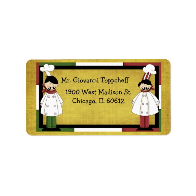 Etiqueta Dos Chefs Son Mejores Que Uno (Frente)