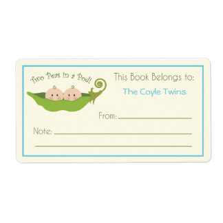 Etiqueta Dos Guisantes En Un Pod | Librería