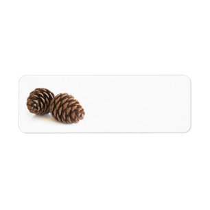 Etiqueta Dos pinecones