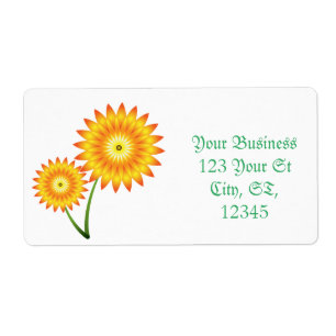 Etiqueta Dos plantas de girasol Thunder_Cove