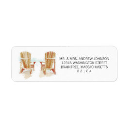 Etiqueta Dos tumbonas acuáticas Adirondack