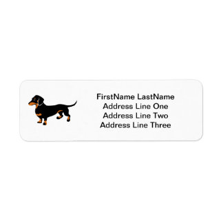 Etiqueta Doxie Dog Love - Cute Little Dachshund