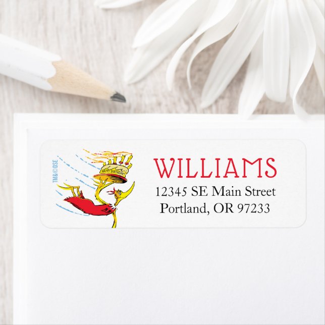 Etiqueta Dr. Seuss | Feliz cumpleaños para ti (In situ)