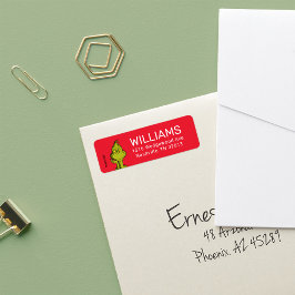 Etiqueta Dr. Seuss | Merry Grinchmas Grinch Holiday Lab