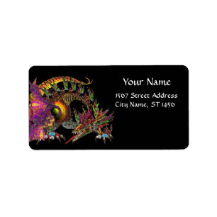 Etiqueta DRAGO / FANTASÍA DRAGON Negro