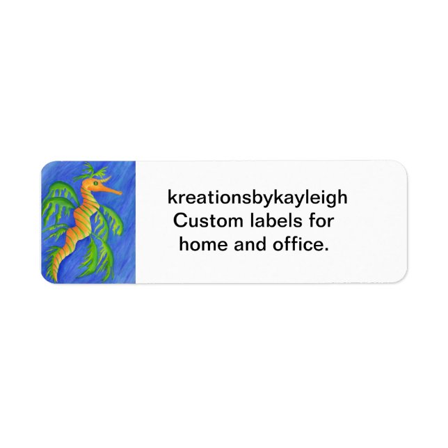 Etiqueta Dragón marino (Frente)