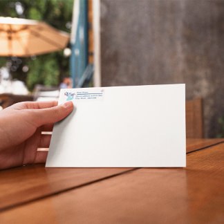 Etiqueta Dragón patriótico con globos y bandera estadounide