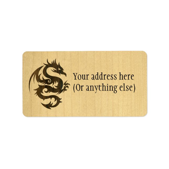 Etiqueta Dragon Rosewood (Frente)