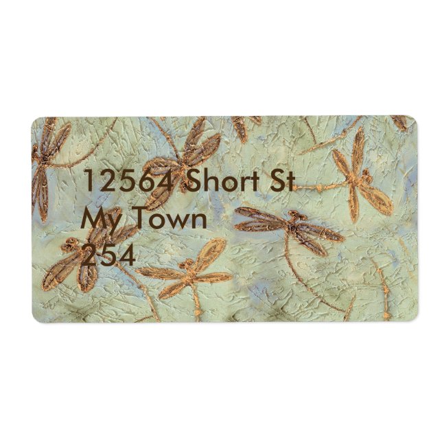 Etiqueta Dragonfly Dance Gold (Frente)