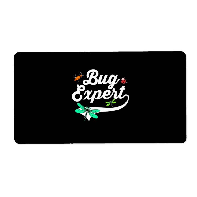 Etiqueta Dragonfly Y Bug Expert (Frente)