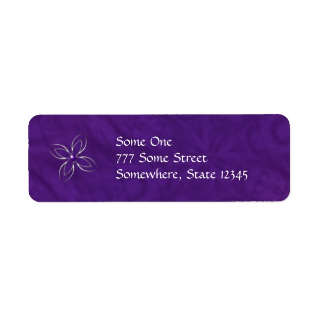Etiqueta Dream in Amethyst Address Labels (Frente)