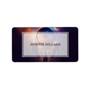 Etiqueta Dreamcatcher en el bosque