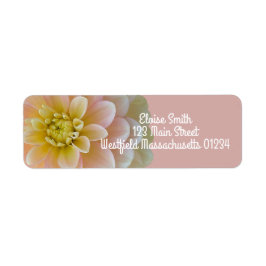 Etiqueta Dreamer Dahlia Flower personalizado