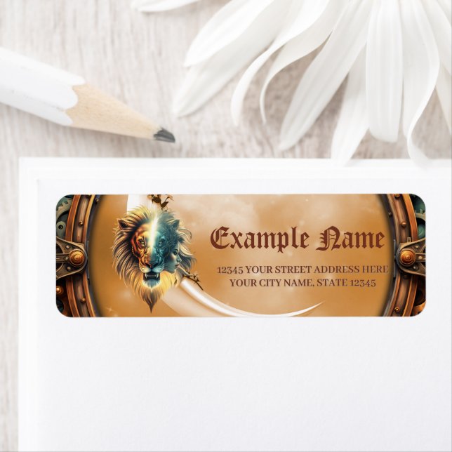 Etiqueta Dualidad de fuerza, el león y la mujer. (In situ)