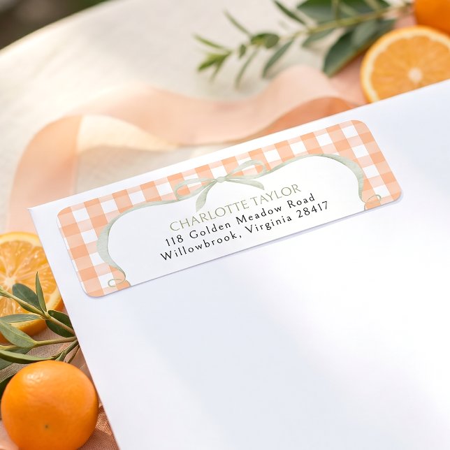 Etiqueta Ducha de Bebé con Cuadro de Naranja (Subido por el creador)