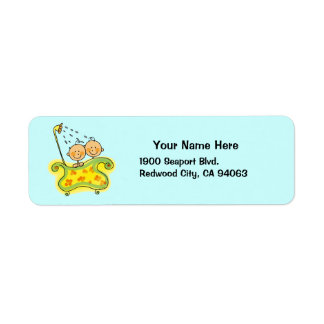 Etiqueta Ducha de bebé para mellizos (niño)