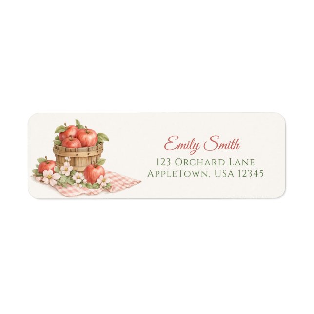 Etiqueta Ducha de novia Appley EVER AFTER  (Frente)