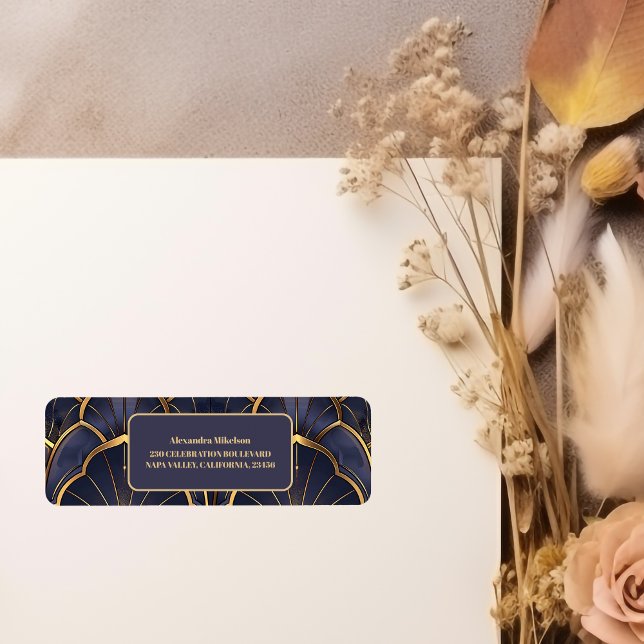 Etiqueta Ducha nupcial Art Decó (Subido por el creador)