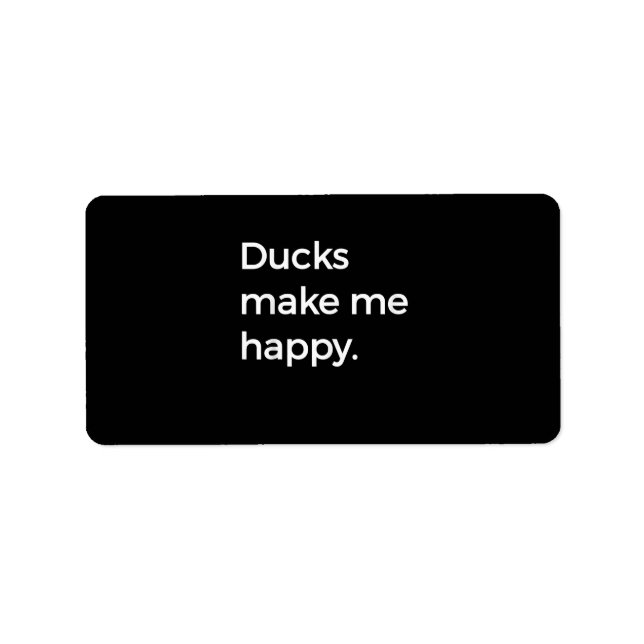 Etiqueta Duck Love I Love Mascota Ducks Duck Farmer (Frente)