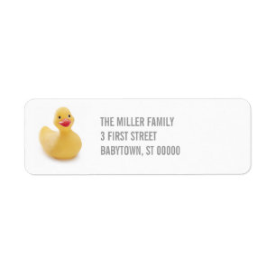 Etiqueta Ducky del remite del kitsch