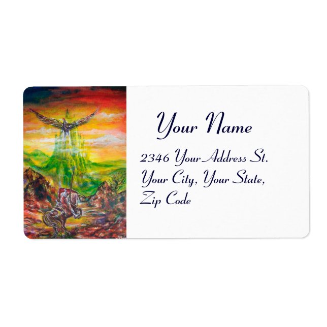 ETIQUETA DUEL MÁGICO ENTRE BRADAMANT Y NEGROMANCER (Frente)