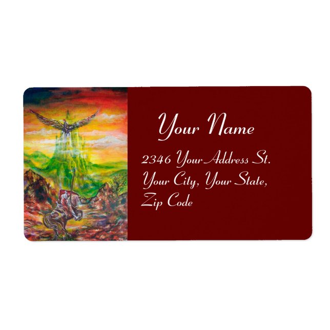 ETIQUETA DUEL MÁGICO ENTRE BRADAMANT Y NEGROMANCER (Frente)