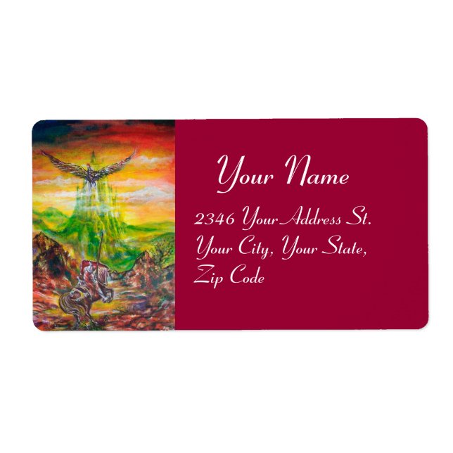 ETIQUETA DUEL MÁGICO ENTRE BRADAMANT Y NEGROMANCER (Frente)