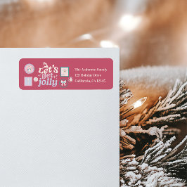 Etiqueta Dulce Cascanueces Retro Pastel Navidad