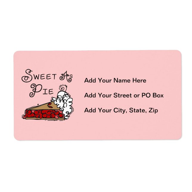 Etiqueta Dulce como empanada (Frente)