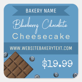 Etiqueta dulce de chocolate