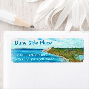 Etiqueta Dunes Coastal Shore Lake Personalize