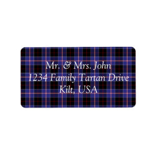 Etiqueta Dunlap Tartan
