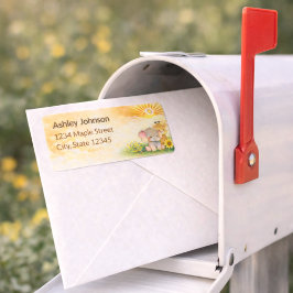 Etiqueta Earthy Jungle Sun Celebration Mark