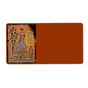 Etiqueta Eau de Colonia Harlequin y Flapper