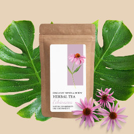 Etiqueta Echinacea Orgánica para el negocio del té