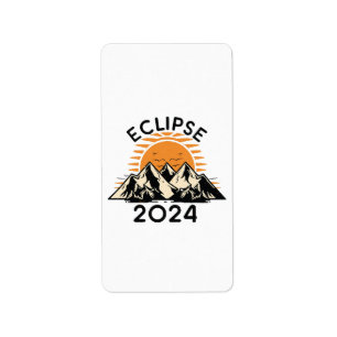 Etiqueta Eclipse Solar Total 2024