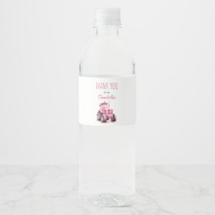 Etiqueta editable de botella de agua para tractore
