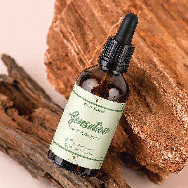 Etiqueta editable de frasco de gotas cocidas verde (Subido por el creador)