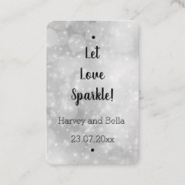 Etiqueta editable Let Love Sparkle Sparkler