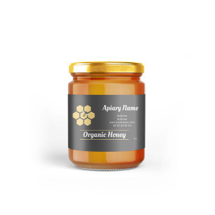 Etiqueta editable Rectangle Honey Jar para apicult