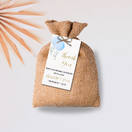 Etiqueta Editable Twin Boys Baby Shower Gracias