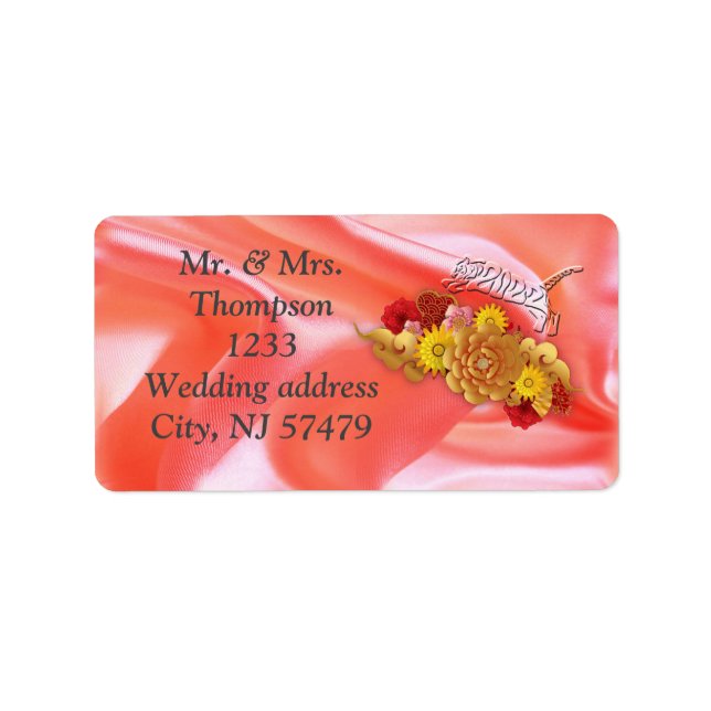 Etiqueta El año del tigre (Frente)