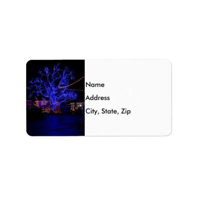 Etiqueta El árbol azul (Frente)