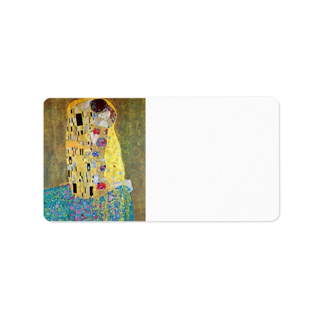 Etiqueta El beso 2 de Gustav Klimt (Frente)
