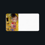 Etiqueta El beso de Gustav Klimt<br><div class="desc">Esta pintura titulada The Kiss la hizo el famoso artista Gustav Klimt. Sobre Gustav Klimt Gustav Klimt fue un pintor simbolista austríaco y uno de los miembros más destacados del movimiento secesión de Viena. Se convirtió en uno de los miembros fundadores y presidente de la Sesión Wiener en 1897 y...</div>