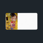 Etiqueta El beso de Gustav Klimt<br><div class="desc">Esta pintura titulada The Kiss la hizo el famoso artista Gustav Klimt. Sobre Gustav Klimt Gustav Klimt fue un pintor simbolista austríaco y uno de los miembros más destacados del movimiento secesión de Viena. Se convirtió en uno de los miembros fundadores y presidente de la Sesión Wiener en 1897 y...</div>