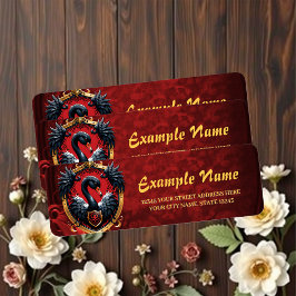 Etiqueta El Cisne Negro es un símbolo de elegancia y poder.