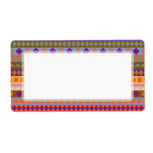 Etiqueta El desierto azteca de Arizona colorea zigzag del