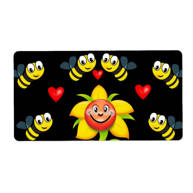Etiqueta El día de San Valentín Labels Bumblebee (Frente)